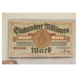 1923 German One Hundred Million Mark