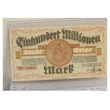 1923 German One Hundred Million Mark