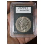 Slabbed, Graded  Eisenhower V2 Coin