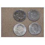 Lot of 4 Different Dates IKE Dollars