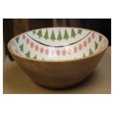 Hallmark Christmas Wooden Bowl