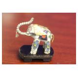 A Cloisonne Elephant on Stand