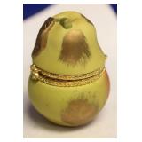 Ceramic Apple or Pear Form Trinket Box