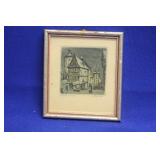 Vintage Willi Foerster Kleingraphik Print