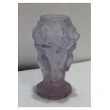 A Signed Amethyst Nude Vase