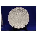 A Belleek 1980 Christmas Plate