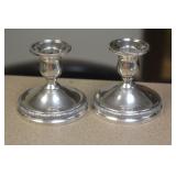 Pair of Prelude Sterling Candle Sticks