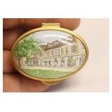 An Enamel Staffordshire Trinket Box