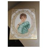 Signed Carol Scott Porcelain Plaque