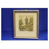 Vintage Willi Foerster Kleingraphik Print