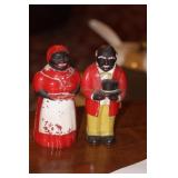 Vintage Black Americana Salt and Pepper Shakers