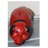 Vintage wooden Pig Bank