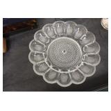 Large Devil Egg Glass Platter