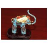 A Cloisonne Elephant on Stand