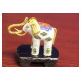 A Cloisonne Elephant on Stand