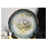 A Ceramic Austrian Pheasant Plate