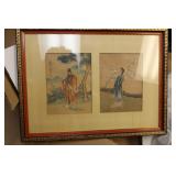 Two Chinese Painting in One Frame