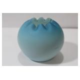 A Peachblow Sating Glass Bowl or Vase