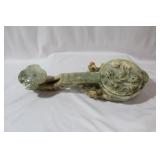 A Carved Jade or Hardstone Ryu
