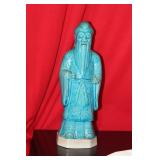 A Turquoise Glazed Chinese Man Figure