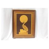 An Inlaid Wood Panel