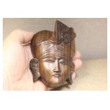 Well Carved Oriental Wooden Face