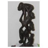 Carved African Group of Monkeys