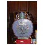 Signed Chinese Porcelain Decorative Flask