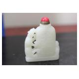 A Chinese White Jade Snuff Bottle