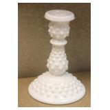 Milk Glass Candle Holder