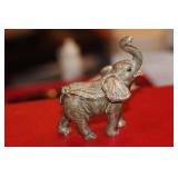 Enamel on Metal Elephant Trinket Box