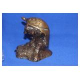 An Antique Bronze Turtle on Tree Stump