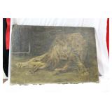 An Oil on Canvas Painting by Thorwald Madser