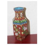 Chinese Septagon Cloisonne Vase