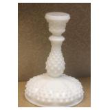 Milk Glass Candle Holder