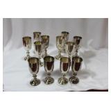 Set of 12 Silverplated Cups