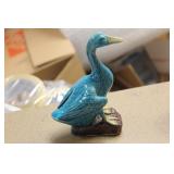 Antique Turquoise Glazed Duck