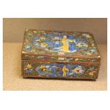 Vintage Chinese Enamel on Copper Box