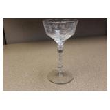 An Etched Glass Goblets