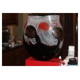 Large Art Glass Vase