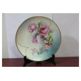 A Hand Painted Floral Plate