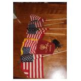 Lot of Small Flags and Political Items