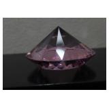 A Diamond Form Glass Paperweight
