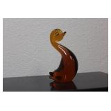 An Amber Glass Duck