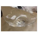 Steuben Foliated Leaf Bowl