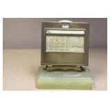 Antique Celluloid and Onyx Calander