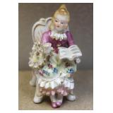 Porcelain Victorian Lady Sitting Down