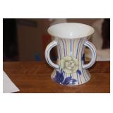 Signed Vintage Japanese 3 Handle Cup