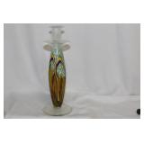 An Art Glass Candlestick