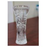 A Pressed Glass Cylinder Vase